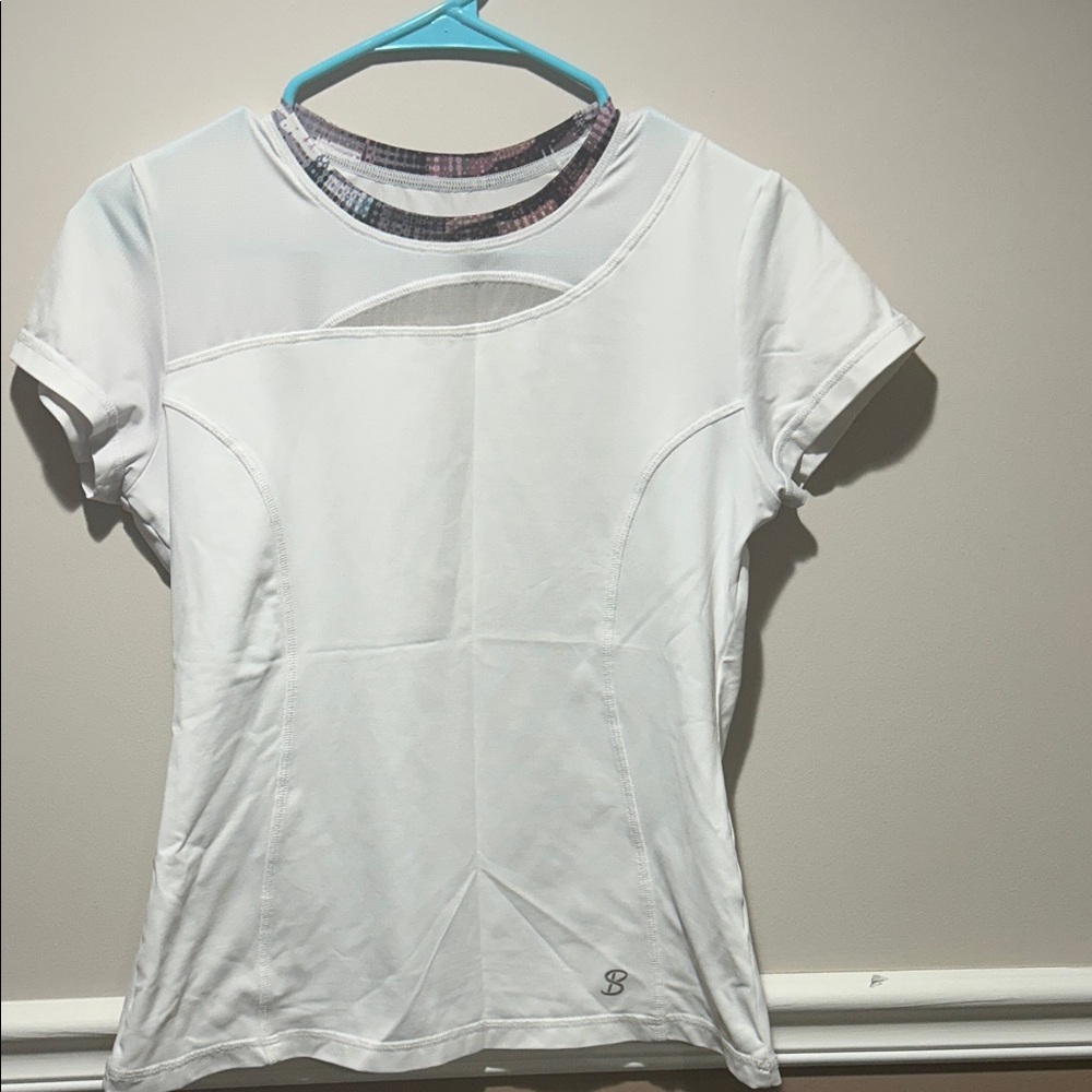 Elegant White Short Sleeve Women's Top